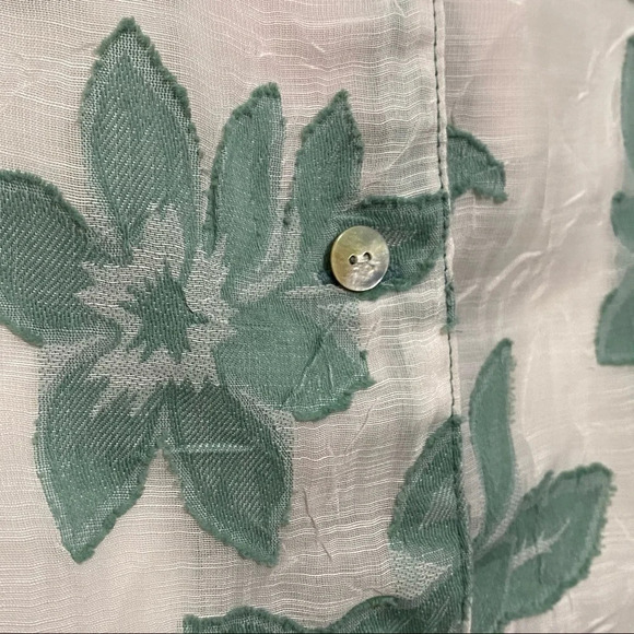 Alfred Dunner 2 Piece Green Flower Top Blouse 16 - Picture 5 of 9